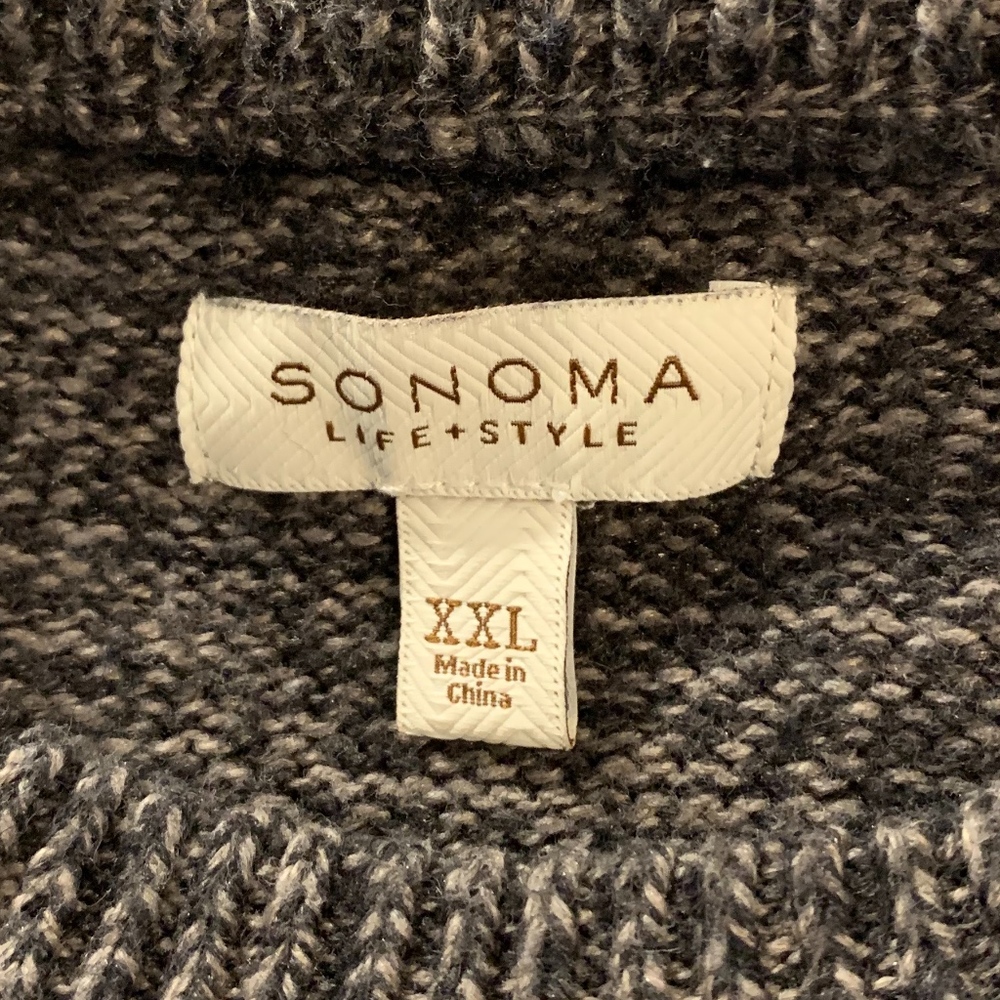Sonoma Knit Gray Sweater - Picture 2 of 5